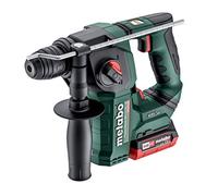 Metabo Marteau sans fil avec boîte meta (avec 2 batteries 4,0 Ah, 12 V, avec lumière LED, 12 V, perçage marteau + perçage, avec arrêt de sécurité) 600207800