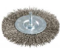 Metabo Brosse ronde 100x0,3 mm/ Acier inoxydable, ondulé, avec queue de 6 mm metabo Quantité:1