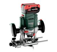 Metabo Fraiseuse à broche supérieure Ofv 18 Ltx Bl 12 en coffret Metabox 340, avec chargeur Asc 145 + 2 batteries Lihd 18 V / 5,5 Ah