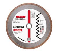 Metabo Metabo Disque diamant Dia-TS 125 x 1,7 x 22,23 mm classic TC carrelage Quantité:1