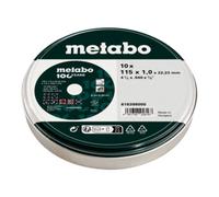Metabo Metabo Jeu de disques de tronçonnage SP 115x1,0x22,23 Inox, TF 41, en boîte métallique (616398000) Quantité:1
