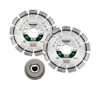 Metabo Metabo Set : 2xDisques à tronçonner diamantés 115x22,23mm, "UP "+ 1xécrou de serrage rapide M14 Quantité:1