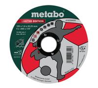 Metabo Meule de tronçonnage Metabo Limited Edition Soccer 125 x 1,0 x 22,23 mm, Inox, version droite Quantité:100