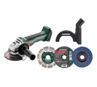 metabo Meuleuse d'angle sans fil W 18 L BL 9-125 - 18 V, Ø 125 mm, 10 000 tr/min, profondeur de coupe de 34 mm - Sans balais, compacte et puissante pour le découpage, le meulage et le travail des