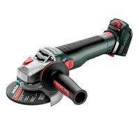 metabo Meuleuse d'angle sans fil WVB 18 LT BL 11-125 Quick - 18 V, 125 mm de diamètre - Moteur sans balais - Régulation de vitesse - Écrou de serrage rapide - Système de freinage - Capot de protection