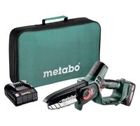 Metabo MS 18 LTX 15 Scie à bois sans fil 15 cm 5 m/s ( 600856500 ) + 1x batterie 2,0 Ah + chargeur + sacoche