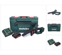 Metabo MS 18 LTX 15 Trononneuse sans fil 18 V 15 cm 5 m/s + 1x accu 4,0 Ah + chargeur + metaBOX