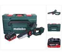 Metabo MS 18 LTX 15 Trononneuse sans fil 18 V 15 cm 5 m/s + 1x accu 5,5 Ah + metaBOX - sans kit de chargement