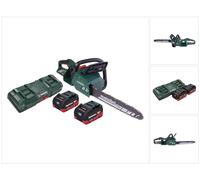 Metabo MS 36-18 LTX BL 40 Trononneuse d'elagage sans fil 36 V ( 2x 18 V ) 40 cm 22 m/s Brushless + 2x batterie 5,5 Ah + double chargeur