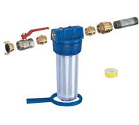 Metabo MSS 380 HWW Kit de Montage et Filtration pour Pompe - Filtre Anti-Sable 28 Bars, Clapet Anti-Retour, Robinet à Boisseau, Filetage 1" (380 mm) 0903061278