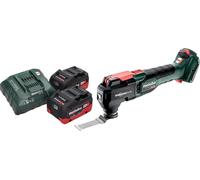 Metabo MT 18 LTX BL QSL Outil multifonction sans fil 18 V Brushless Starlock Plus + 2x batterie LiHD 5,5 Ah + chargeur