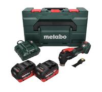 Metabo MT 18 LTX BL QSL Outil multifonction sans fil 18 V sans balais Starlock Plus + 2x Batteries 5,5 Ah + Chargeur + Coffret metaBOX