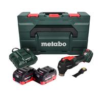 Metabo MT 18 LTX BL QSL Outil multifonction sans fil 18 V sans balais Starlock Plus + 2x Batteries 8,0 Ah + Chargeur + Coffret metaBOX