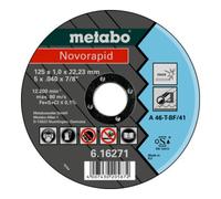 Metabo Novorapid 125 x 1,0 x 22,23 mm, inox, meule de tronçonnage, modèle droit metabo Quantité:25