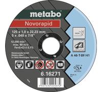 Metabo Disque à tronçonner Novorapid TF 41 125 x 1,0 x 22,23 mm inox