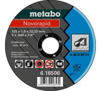 Metabo Novorapid Disque a tronçonner 125 x 1,0 x 22,23 mm, TF 41 616506000