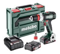 metabo Perceuse-Visseuse 18V BS 18 L Quick 60 Nm 2x 2.0 Ah Coffret | Perceuse-visseuse 18V à tête modulaire (système Quick) pour le retrait du mandrin. Fournie avec 2 batteries de 2,0 Ah.