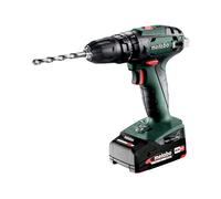 Metabo Perceuse à percussion sans fil SB 18 – 18V, 2x2Ah Li-Ion, chargeur SC 30, metaBOX 145