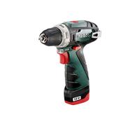 Metabo - Perceuse-visseuse sans fil 12 V, 2 batteries 2,0 Ah Li-Power, chargeur 600984000