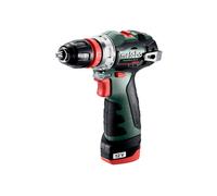 Metabo - Perceuse-visseuse sans fil 12 V, 2 batteries 2,0 Ah Li-Power, chargeur 601749500