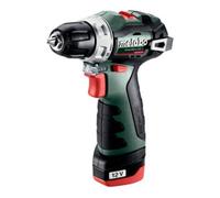 Metabo Perceuse-visseuse sans fil Metabo PowerMaxx BS BL, coffret en plastique ; 12V 2x2Ah Li-Power + LC 40 Quantité:1
