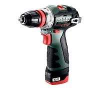 Metabo - Perceuse-visseuse sans fil 12 V, 2 batteries 2,0 Ah Li-Power, chargeur 601749500
