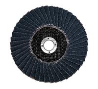 Metabo Plateau abrasif à lamelles 76 mm P 60, corindon de zirconium, acier, acier inoxydable, modèle droit (626875000) Quantité:1
