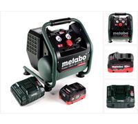 Metabo Power 160-5 18 LTX BL OF compresseur sans fil 18 V 8,0 bar sans brosse + 1x accu LiHD 5,5 Ah + chargeur