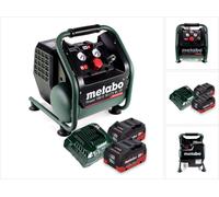 Metabo Power 160-5 18 LTX BL OF compresseur sans fil 18 V 8,0 bar sans brosse + 2x batterie 10,0 Ah + chargeur de batterie