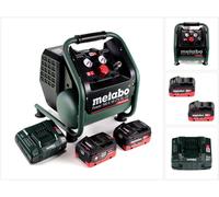 Metabo Power 160-5 18 LTX BL OF compresseur sans fil 18 V 8,0 bar sans brosse + 2x batterie LiHD 5,5 Ah + chargeur