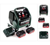 Metabo Power 160-5 18 LTX BL OF compresseur sans fil 18 V 8,0 bar sans brosse + 2x batterie LiHD 8,0 Ah + chargeur