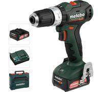 Metabo PowerMaxx BS 12 BL, Visseuse électrique, Poignée pistolet, Sans balais, Crochet de suspension, 1600 tr/min, 450 tr/min