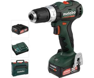 Metabo PowerMaxx BS 12 BL, Visseuse électrique, Poignée pistolet, Sans balais, Crochet de suspension, 1600 tr/min, 450 tr/min