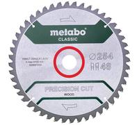 Metabo precision cut wood - classic 628061000 Lame de scie circulaire 254 x 30 mm Nombre de dents: 48 G