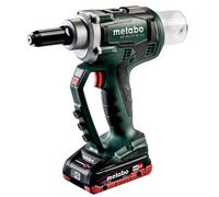 Metabo - Riveteuse sans fil 18V, 2 batteries 4,0 Ah LiHD, chargeur 619002800
