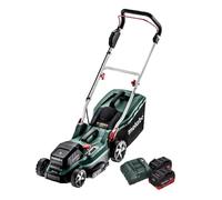 Metabo RM 36-18 LTX BL 36 Tondeuse à gazon sans fil 36 V ( 2x 18 V ) LTX Brushless + 2x batterie 8,0 Ah + chargeur + chargeur de batterie