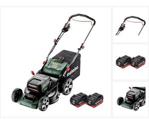 Metabo RM 36-18 LTX BL 46 Tondeuse à gazon sans fil 36 V (2x 18 V) 46 cm brushless + 2x Batteries 10,0 Ah - sans chargeur
