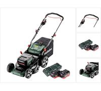 Metabo RM 36-18 LTX BL 46 Tondeuse à gazon sans fil 36 V (2x 18 V) 46 cm brushless + 2x Batteries 5,5 Ah + Chargeur double