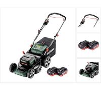 Metabo RM 36-18 LTX BL 46 Tondeuse à gazon sans fil 36 V (2x 18 V) 46 cm brushless + 2x Batteries 5,5 Ah - sans chargeur