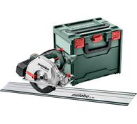 Metabo Scie circulaire portative sans fil pour métaux MKS 18 LTX 58 FS kit avec rail de guidage FS 160 ; metaBOX 340 ; 18V x +