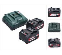 Metabo Set de base 2x Batteries Li-Power 4,0 Ah 18V CAS Li-Ion + Chargeur ASC 55 (2x 625027000) (‭627378000‬)