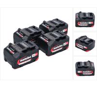Metabo Set de batterie : 4x Batteries Li-Power 4,0 Ah 18 V CAS Li-Ion - indicateur de capacité de charge (4x 625027000)
