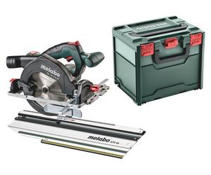 Metabo Set KS18LTX57 Akku-Handkreissäge 18V metaBOX 340 mit Kappschiene