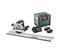 Metabo Set Metabo scie circulaire portative sans fil KS 18 LTX 66 BL avec rail de guidage FS 160 ; metaBOX 340 ; 18V 2x8Ah LiHD + ASC 145 Quantité:1