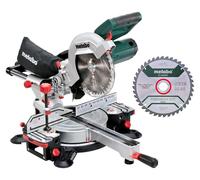 Metabo Set Scie à onglets KGS 216 M avec 2ème lame de scie en métal dur ; Carton