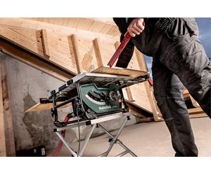 Metabo Set TS 254 M Scie circulaire de table avec support TSU + chariot coulissant TS