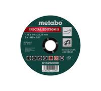 METABO Special Edition II 125 x 1,0 x 22,23 mm, acier inoxydable, disque à tronçonner, version droite (616260000)