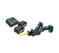 Metabo SSE 18 LTX Compact Scie sabre sans fil 18 V 13 mm + 2x Akku 4,0 Ah + Ladegert