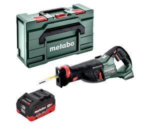 Metabo SSEP 18 LT BL Scie sabre sans fil 18 V 32 mm Brushless + 1x batterie LiHD 10,0 Ah + Metabox - sans chargeur