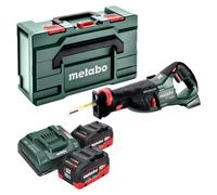 Metabo SSEP 18 LT BL Scie sabre sans fil 18 V 32 mm Brushless + 2x batterie LiHD 10,0 Ah + chargeur + Metabox